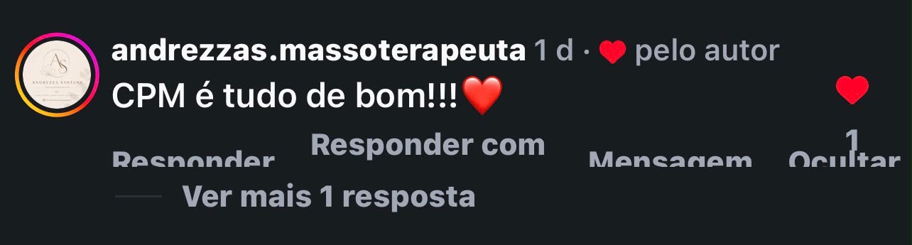 Depoimento real de quem aplicou o CPM